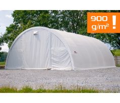 Plachtová hala šířka: 9,15 m, délka: 26m, výška: 4,5m, PVC 900 g/m2, Bílá, bez navijáku