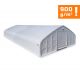 Plachtová hala šířka: 18,3 m, délka: 46,4 m, výška: 7,6 m, PVC 900 g/m2 bílá