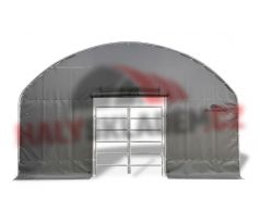 Čelní zipová stěna pro přístřešek šířky 6 m, 900 g/m2 zelená