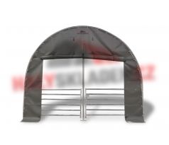 Čelní zipová stěna pro přístřešek šířky 4 m, 900 g/m2 zelená