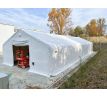 Plachtová hala šířka: 10 m, délka: 30,05 m, výška: 5,2 m, PVC 900 g/m2 BÍLÁ